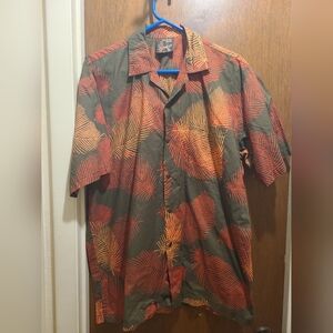 Caribelle Blue Batik Shirt M St Kitts Nevis Caribbean Hawaiian, Pre-owned